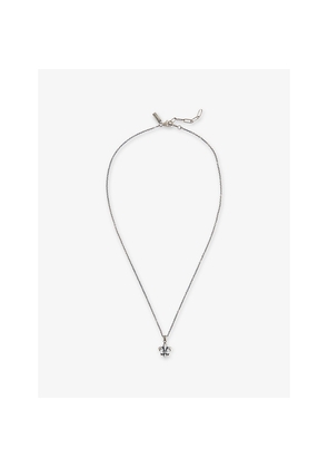 Mens Commonlines Fleur De Lis Sterling-Silver Necklace