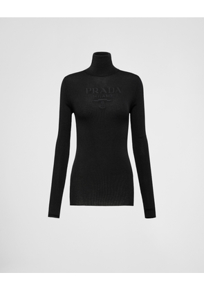 Superfine wool turtleneck sweater