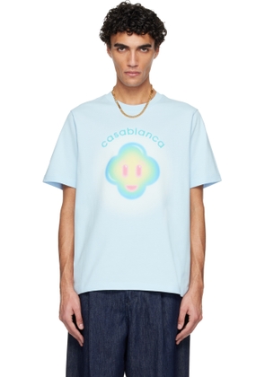 Casablanca Blue Airbrush Smiley Classic T-shirt