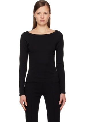 FLORE FLORE Black Steffi Longsleeve T-shirt