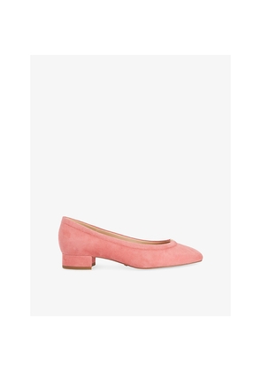 Womens Dune Approve Suede Ballet Flats
