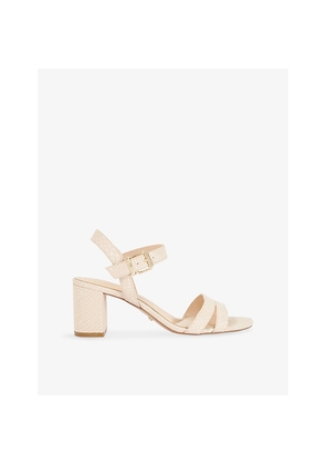 Womens Dune Merisa Heeled Leather Sandals