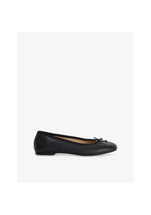 Womens Dune Helenne Leather Ballet Flats