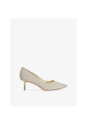 Womens Dune Achievable Woven Heeled Courts