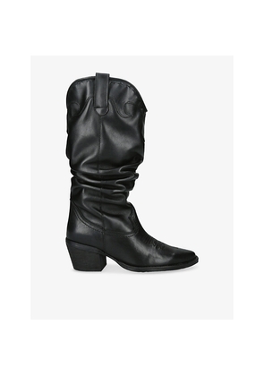 Womens Steve Madden Stage Western Leather Boots