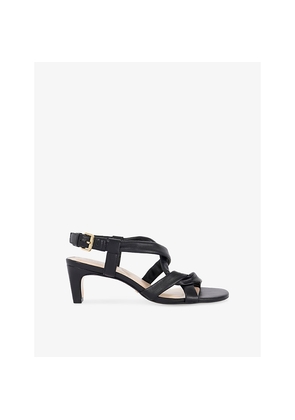 Womens Dune Motivating Leather Heeled Sandals