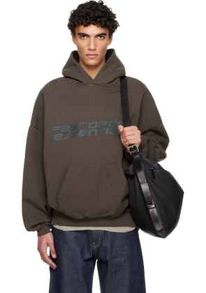 Fear of God ESSENTIALS Brown Holiday Heavy Fleece 90s Hoodie