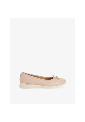 Womens Dune Highline Leather Ballet Flats