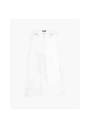 Womens Maje Flared Mid-Rise Denim Jeans