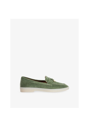 Womens Dune Grinning Suede Loafers