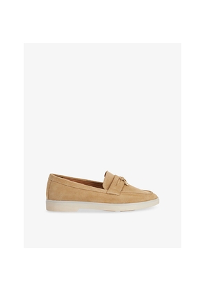 Womens Dune Grinning Suede Loafers