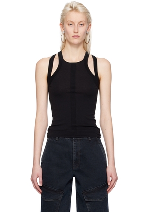 Dion Lee Black Sculpt Muscle Tank Top