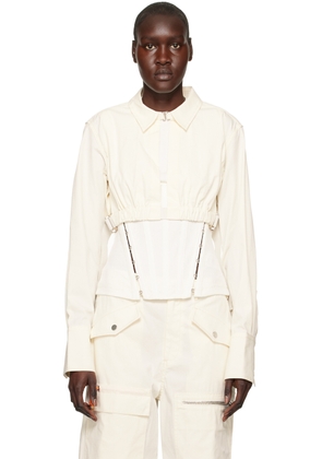 Dion Lee Off-White Safety Slider Shirt