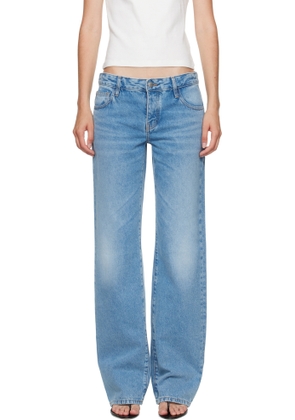 St. Agni Blue Outland Denim Edition Mid Rise Balloon Jeans