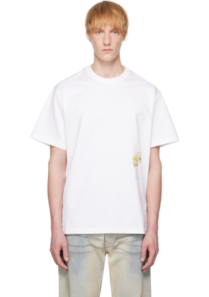 WOOYOUNGMI White Palm Tree Graphic T-shirt