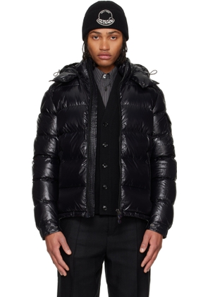 Moncler Black Maya Hooded Short Down Jacket
