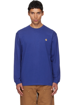 Carhartt Work In Progress Blue Chase Long Sleeve T-shirt