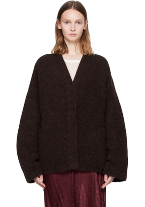 Lauren Manoogian Burgundy Double Face Cardigan