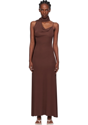 Aya Muse Burgundy Wisp Maxi Dress