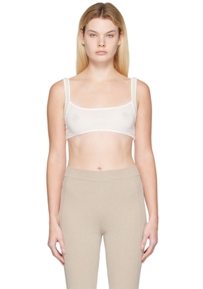 JACQUEMUS White Le Papier 'Le Bandeau Ascosu' Bra