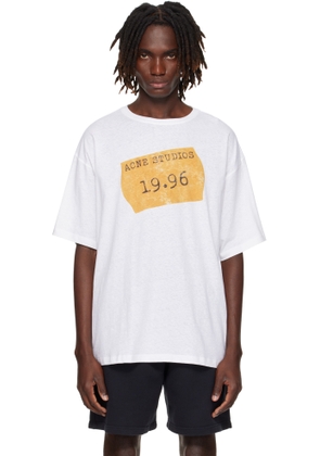 Acne Studios White Logo T-shirt