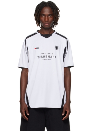 VETEMENTS White 'Trademark' Football Jersey