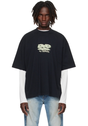 VETEMENTS Black 'DVD' Regular T-shirt