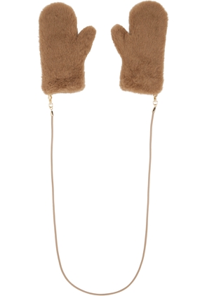 Max Mara Beige Ombrat2 Mitts