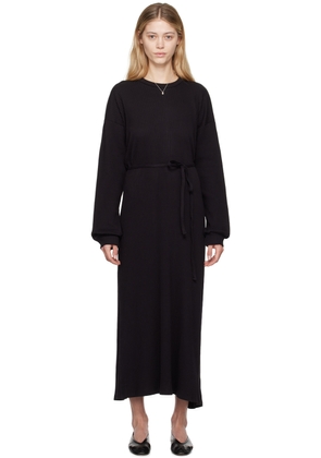 Baserange Black Shaw Kaftan Midi Dress