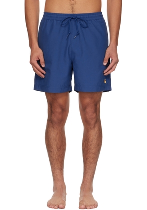 Carhartt Work In Progress Blue Chase Swim Shorts
