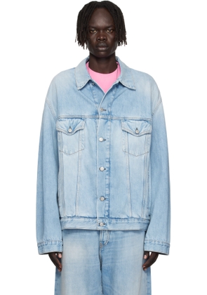 Acne Studios Blue Faded Denim Jacket
