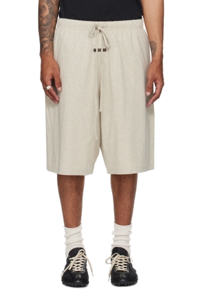 Fear of God ESSENTIALS Beige Basketball Jersey Shorts