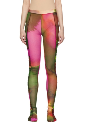 Dries Van Noten Purple Ruffled Tights