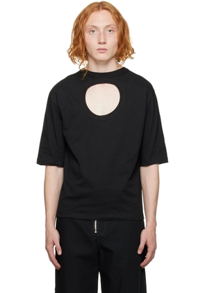 Dion Lee Black Cutout T-Shirt