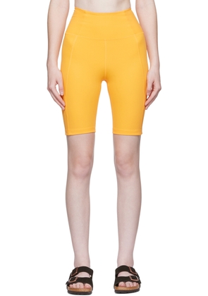 Girlfriend Collective Orange High-Rise Bike Shorts