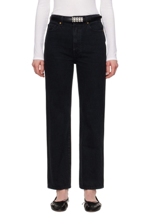 KHAITE Black Abigail Jeans