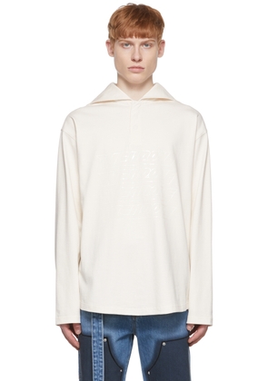 We11done Off-White Cotton Henley