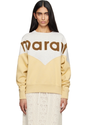 Isabel Marant Etoile Gray & Yellow Houston Sweatshirt