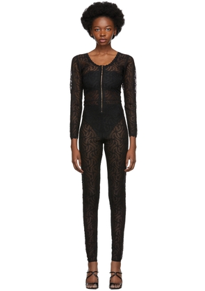 Diotima Black Lace Jumpsuit