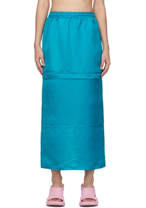 BONBOM Blue Two-Way Zip Skirt