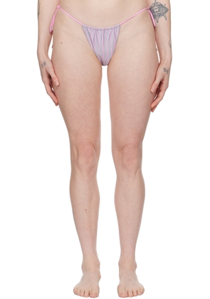 Poster Girl Pink & Gray Woods Reversible Bikini Bottom