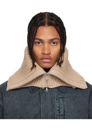 Dries Van Noten Beige Wool Collar