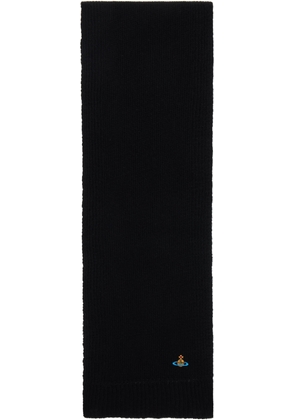 Vivienne Westwood Black Cashmere Scarf