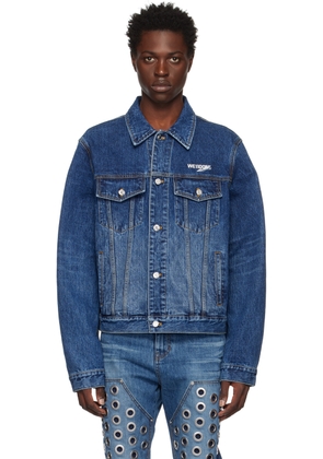 We11done Blue Faded Denim Jacket