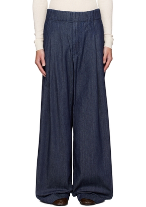 Dries Van Noten Navy Drawstring Jeans