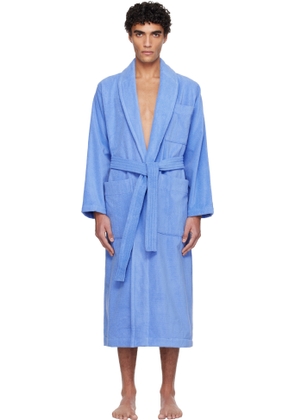 Tekla Blue Terry Classic Bathrobe
