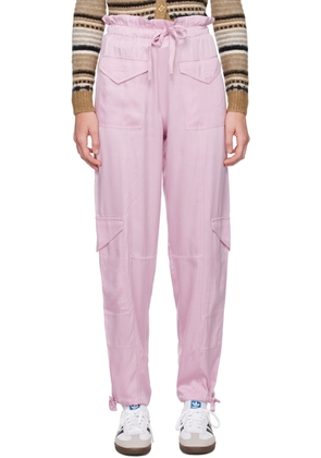 GANNI Pink Washed Trousers