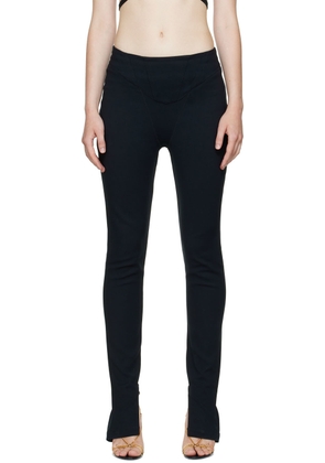 Dion Lee Black Double Arch Corset Trousers