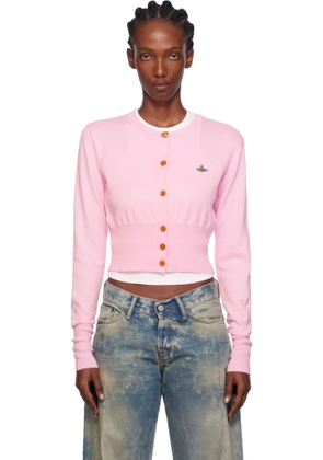 Vivienne Westwood Pink Bea Cropped Cardigan
