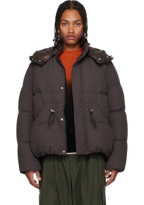 sacai Brown Ripstop Down Jacket